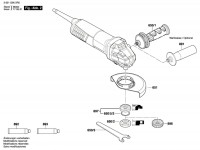 Bosch 3 601 G91 0R0 Gws 9-125 Angle Grinder 230 V / Eu Spare Parts